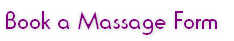 Book a Massage Form
